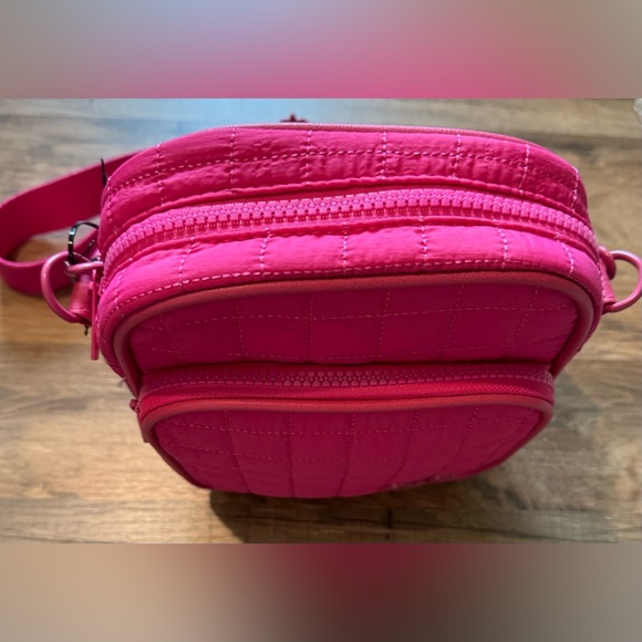 Minnie Mouse Pink Quilted Crossbody Bag with Mickey Mouse Logo - Picture 3 of 3